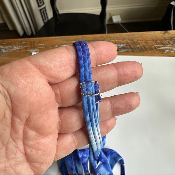 NWT Zaful Ocean Blue Strappy Bikini Size L - Picture 10 of 12